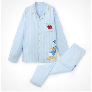 Disney Mens XXL Pajamas Donald Duck Sleep Set Lightweight Soft Runs Large NWT